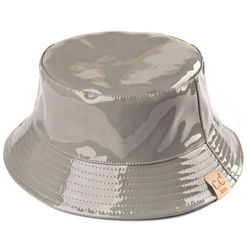 C.C Children Waterproof Shiny Rain Bucket Hat
